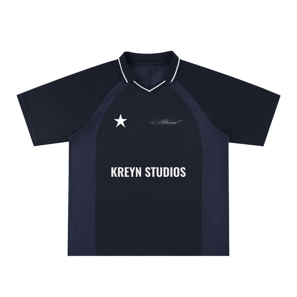 Striped V-Neck Soccer Jersey