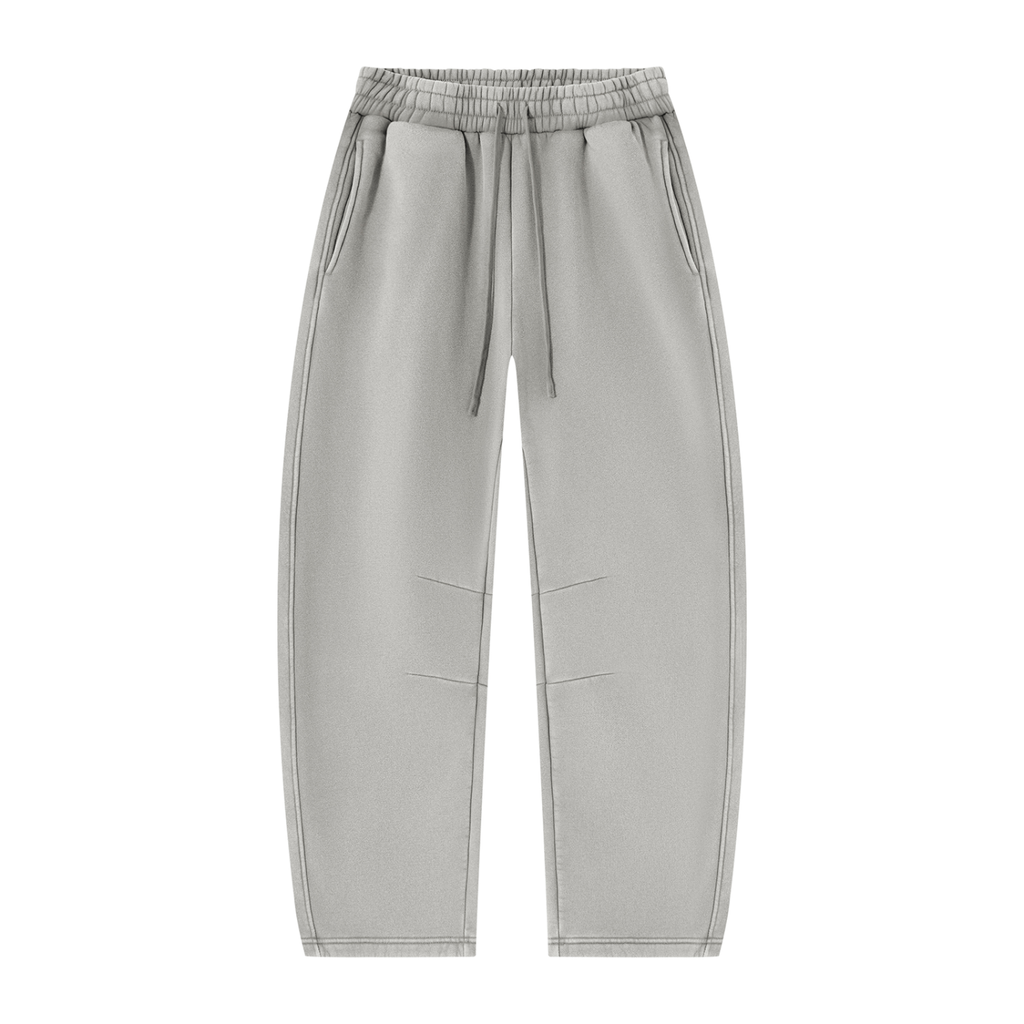 Unisex Vintage Wash Barrel Leg Fleece Sweatpants