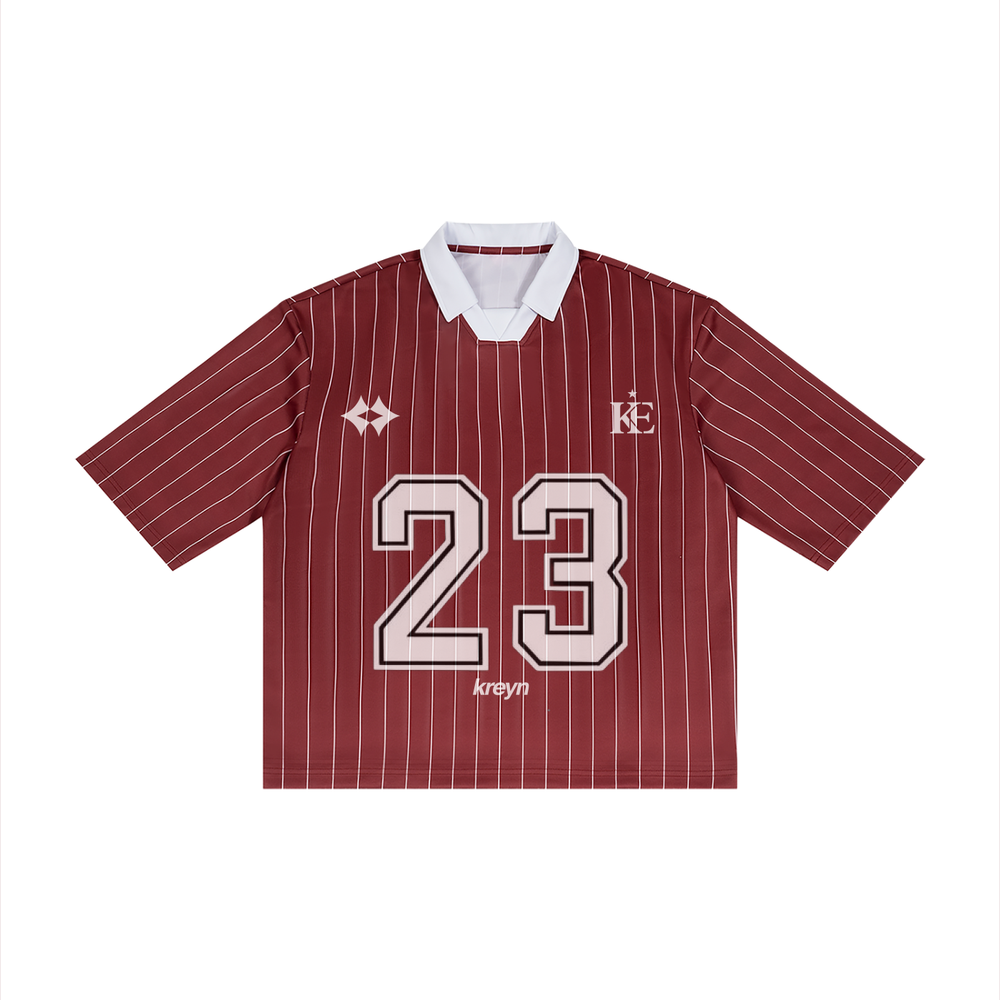 Unisex Pinstripe Collared Soccer Jersey