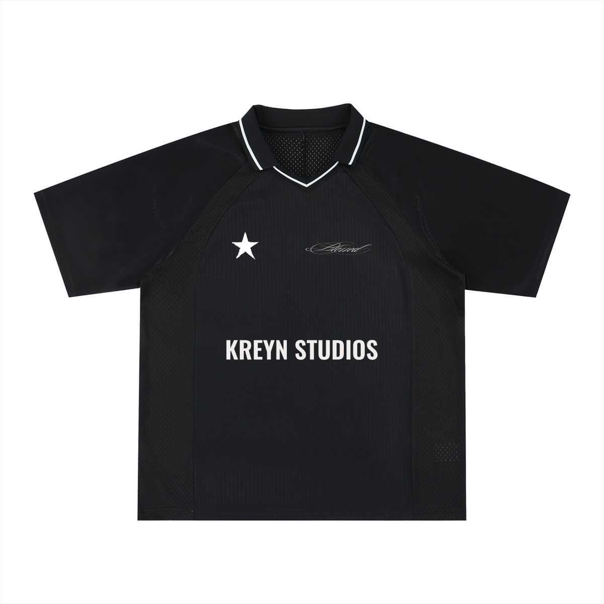 Striped V-Neck Soccer Jersey