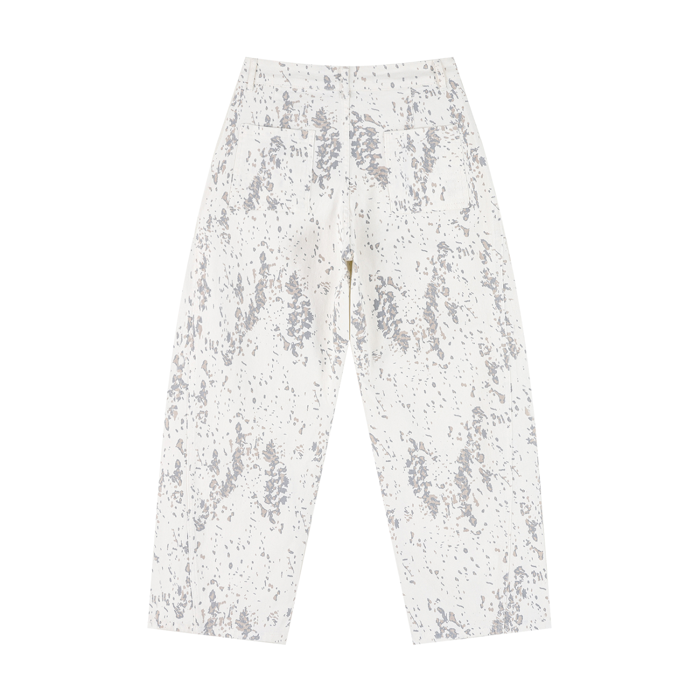 Splatter Barrel Leg Jeans