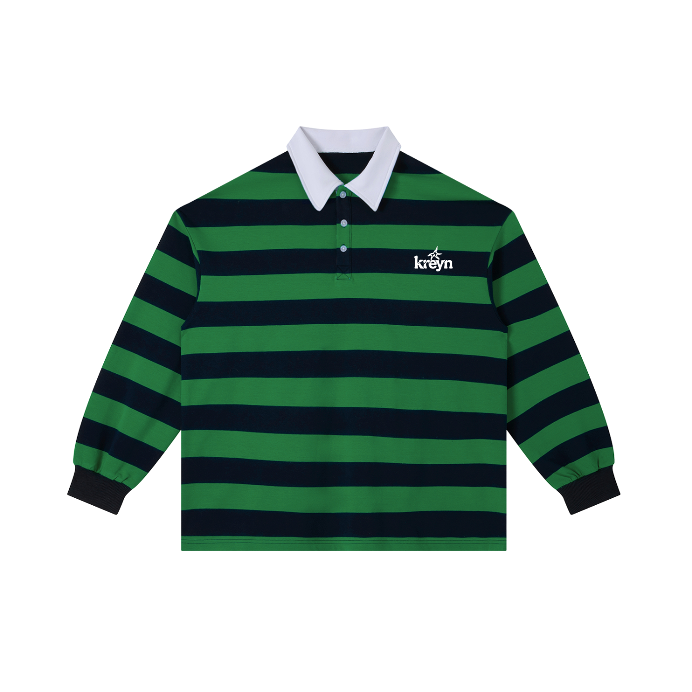 Color Block Stripe Polo Shirt