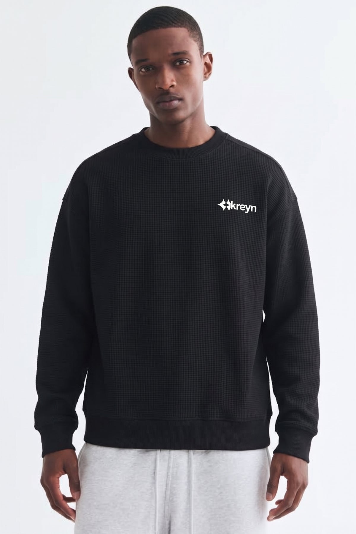 Unisex Waffle Boxy Long Sleeve T-Shirt