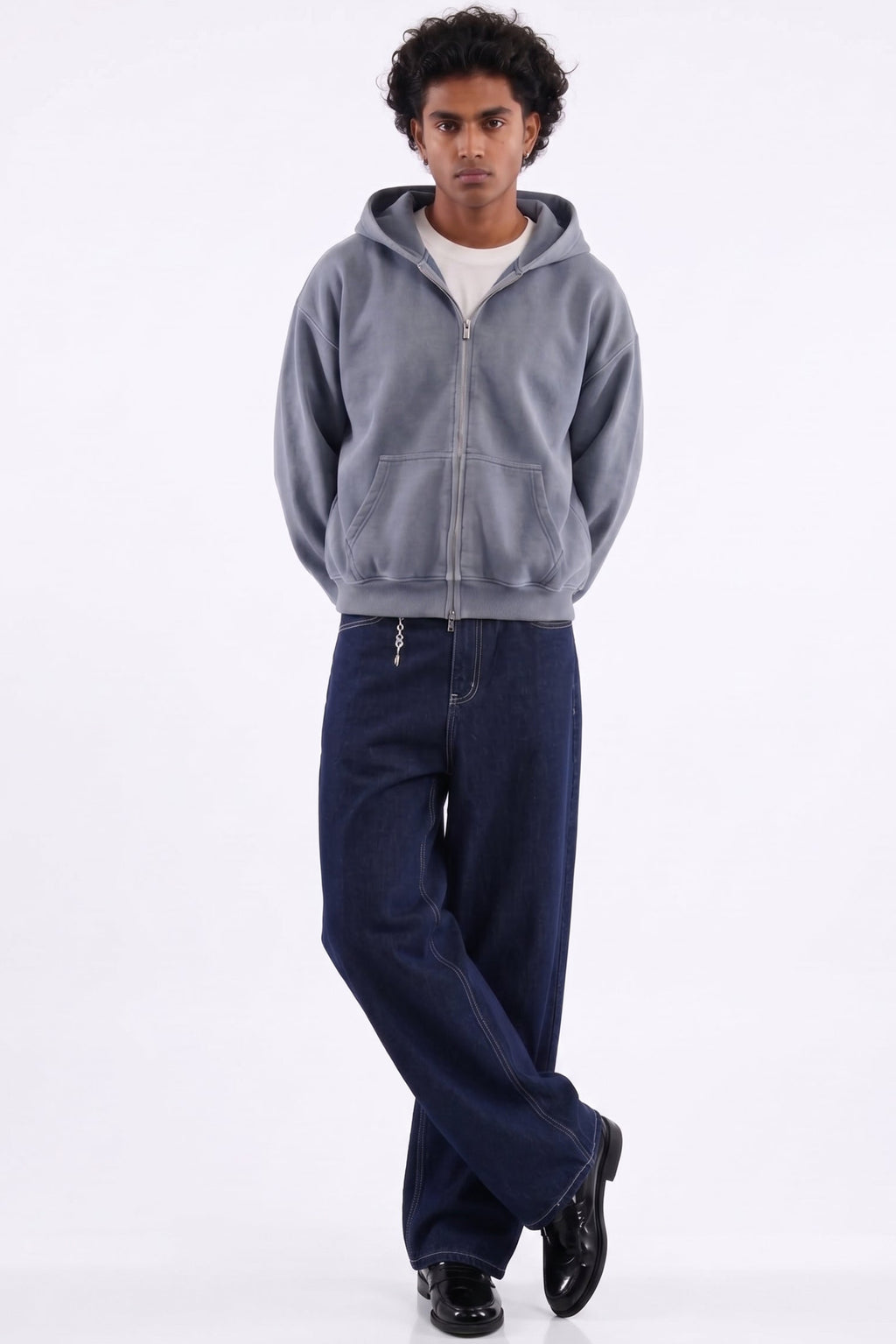 Men's Loose Fit Wide Leg Jeans