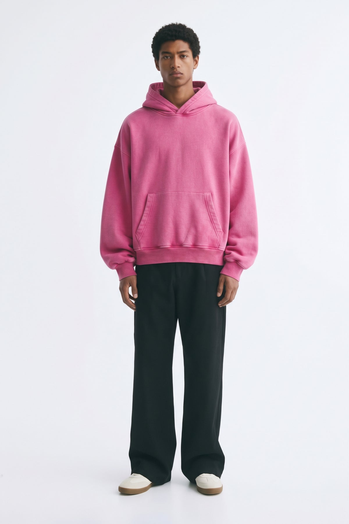 Unisex Vintage Wash Boxy Fleece Hoodie