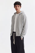 Unisex Vintage Wash Boxy Full Zip Hoodie