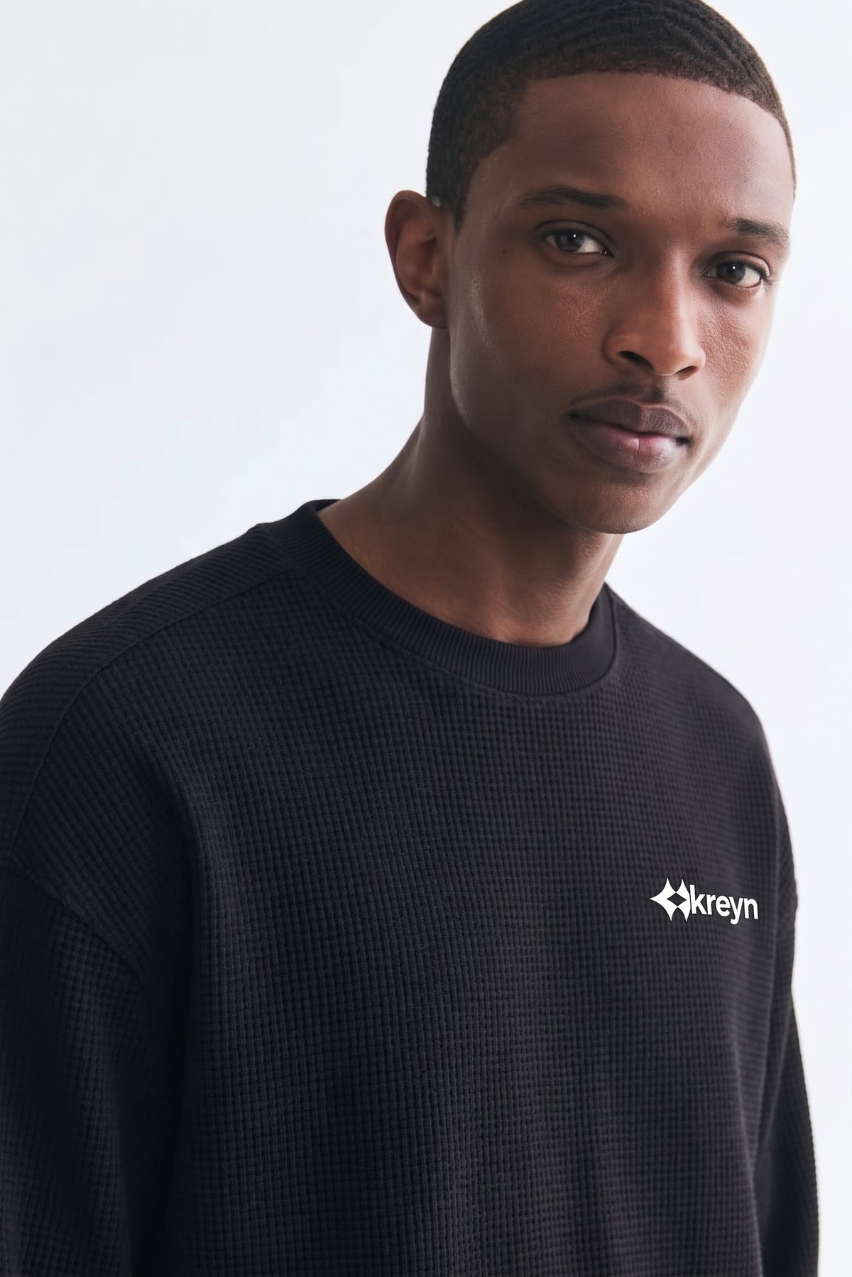 Unisex Waffle Boxy Long Sleeve T-Shirt