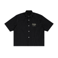 Unisex Striped Boxy Button-Up Shirt