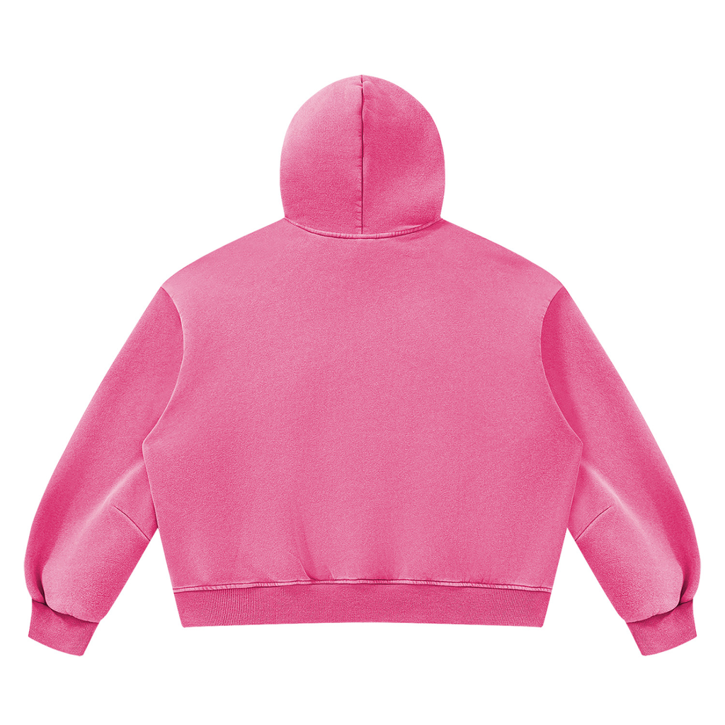 Unisex Vintage Wash Boxy Fleece Hoodie