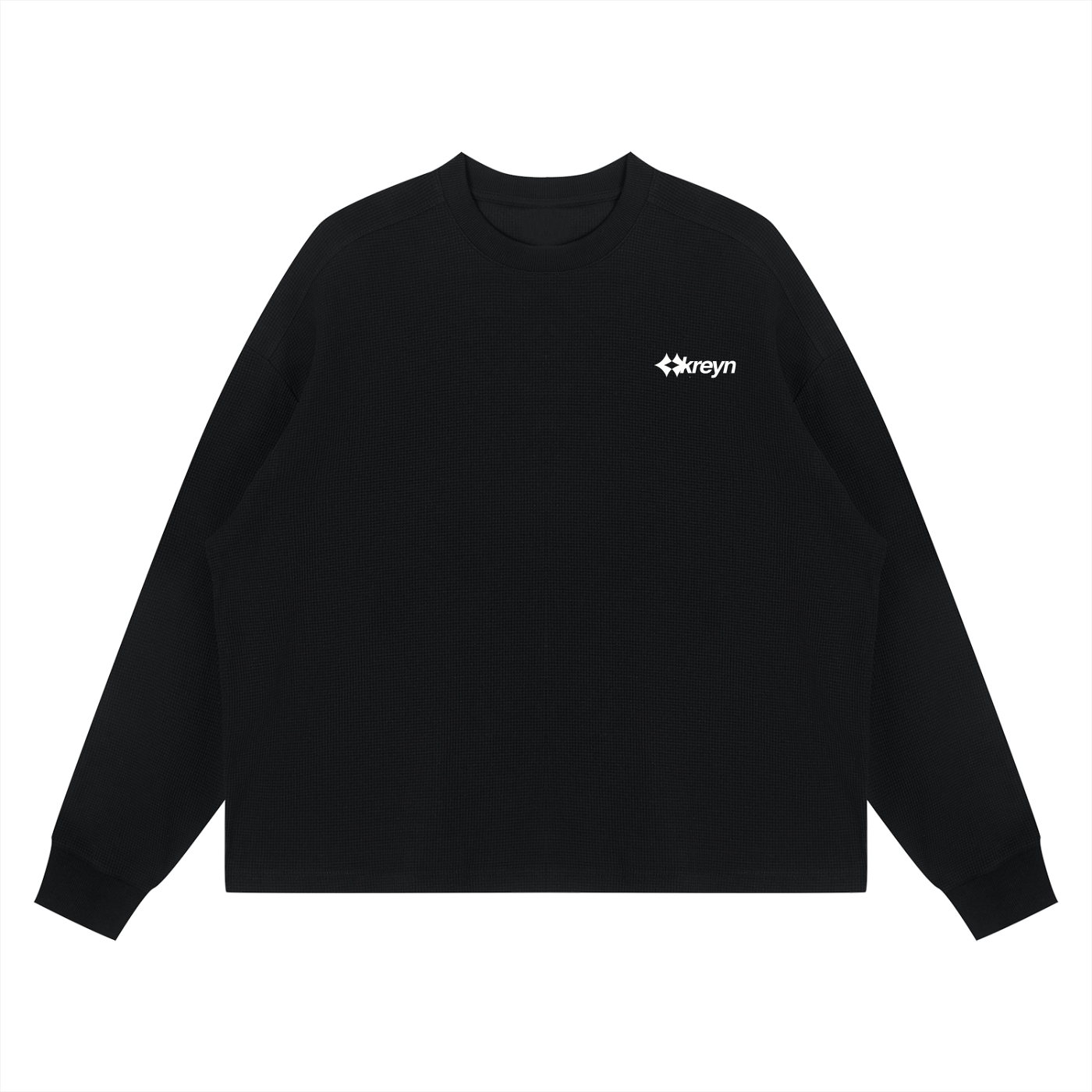 Unisex Waffle Boxy Long Sleeve T-Shirt