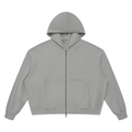 Unisex Vintage Wash Boxy Full Zip Hoodie
