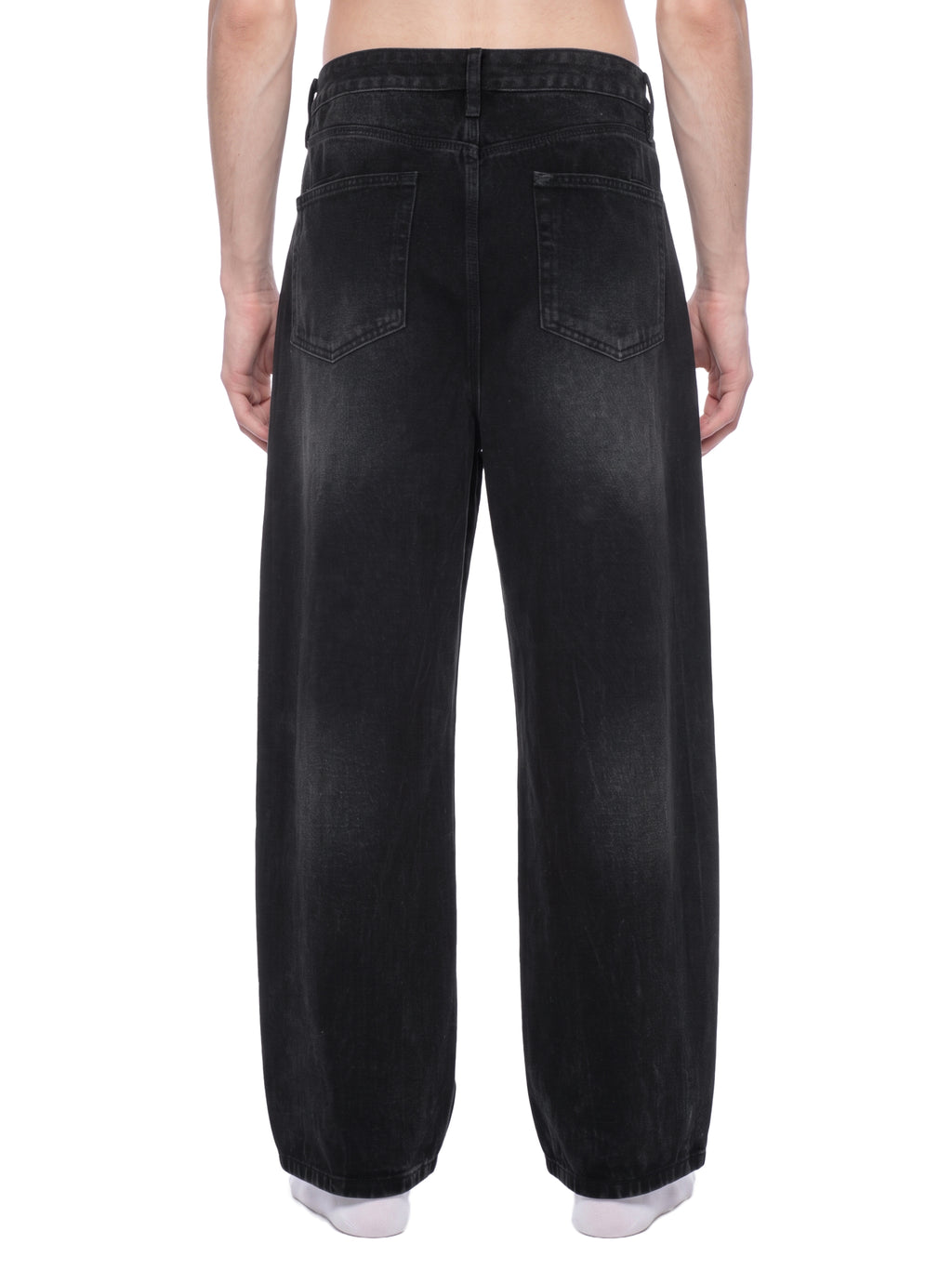 Men's Vintage Wash Wide Leg Jeans