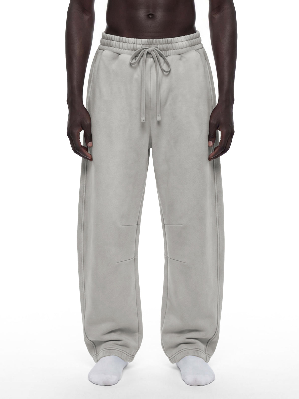 Unisex Vintage Wash Barrel Leg Fleece Sweatpants